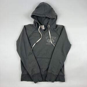 Victoria’s Secret Phi Beta Pink Gray Distressed Hooded Sweatshirt Size M Y2K